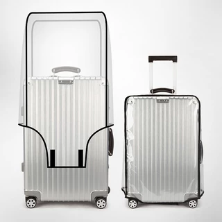 ผ้าคลุมกระเป๋าเดินทาง กันน้ำ PVC ไร้ขอบ หนาพิเศษ Luggage Cover 20/22/24/26/28/30นิ้ว กันรอย หนาพิเศษ
