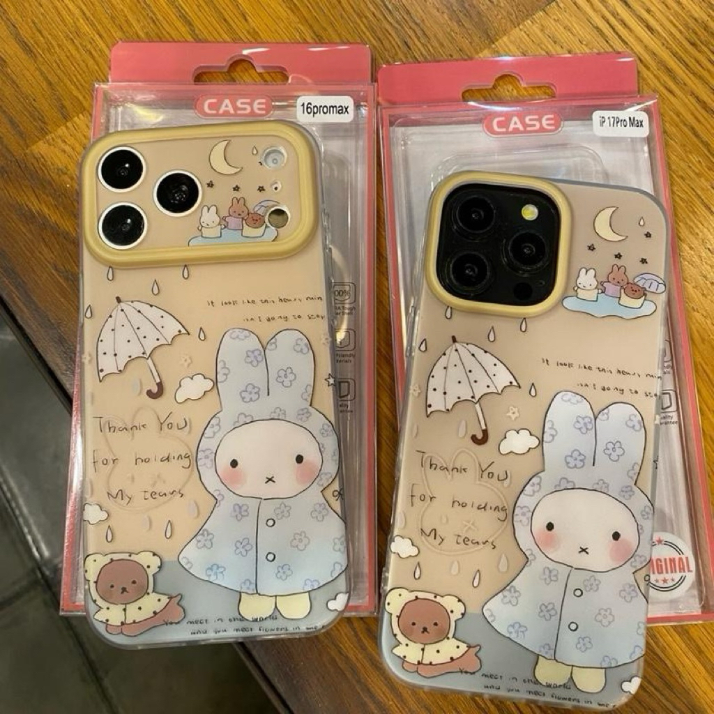 เคสอะครีลิคสกรีนลายมิฟฟี่ ผิวด้าน งานขอบนิ่ม เคสกันเลนส์กล้อง ปุ่ม Camera control ปิด