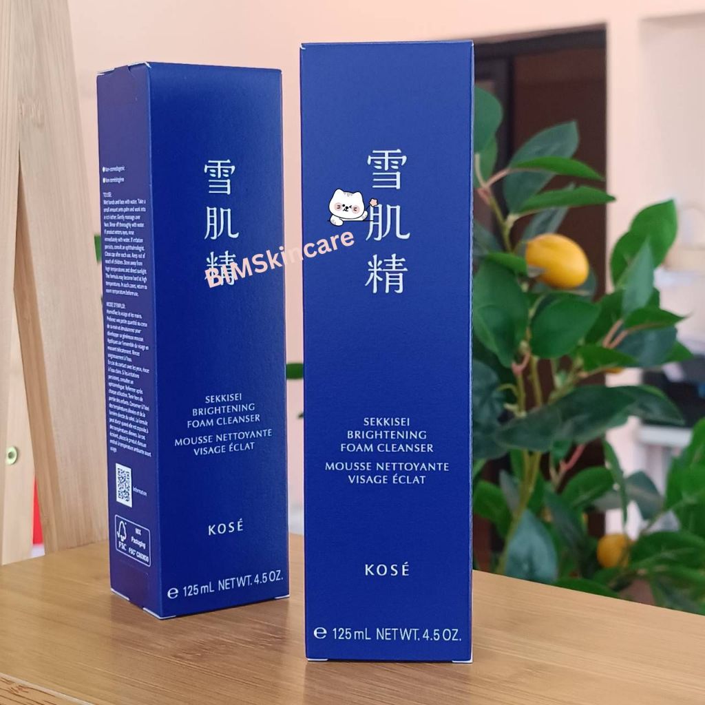 KOSE sekkisei Brightening Foam Cleanser 124ml