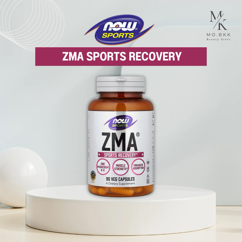 (พร้อมส่ง) NOW SPORTS ZMA SPORTS RECOVERY 90/180 capsules