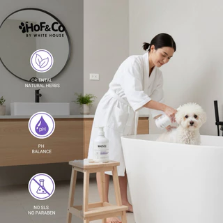 HOF Formula double white magic Shampoo for pets แชมพูขนขาวสำหรับ บิชอง มอลทีส สุนัขขนสีขาว