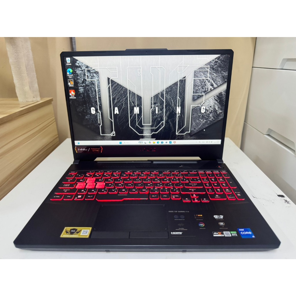 TUF Gaming F15 FX506HC-HN002TCore i5-11400H RTX 3050  (4GB GDDR6) RAM 8 GB DDR4 มือสอง