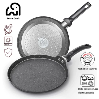 11 นิ ้ว Non Stick กระทะแพนเค ้ ก Crepe กระทะไข ่ กระทะหินแกรนิตกระทะพิซซ ่ ากระทะ PFOA 28cm ฟรีเหมาะสําหรับเตาทั ้ งหมด