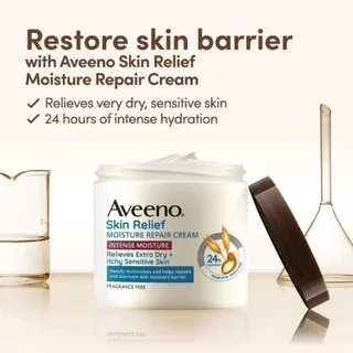 แท้🎯พร้อมส่ง EXP 2027​ อาวีโน่ สกิน รีลิฟ มอยส์เจอร์ ครีม 311 ก. Aveeno Skin Relief Moisture Cream 311g