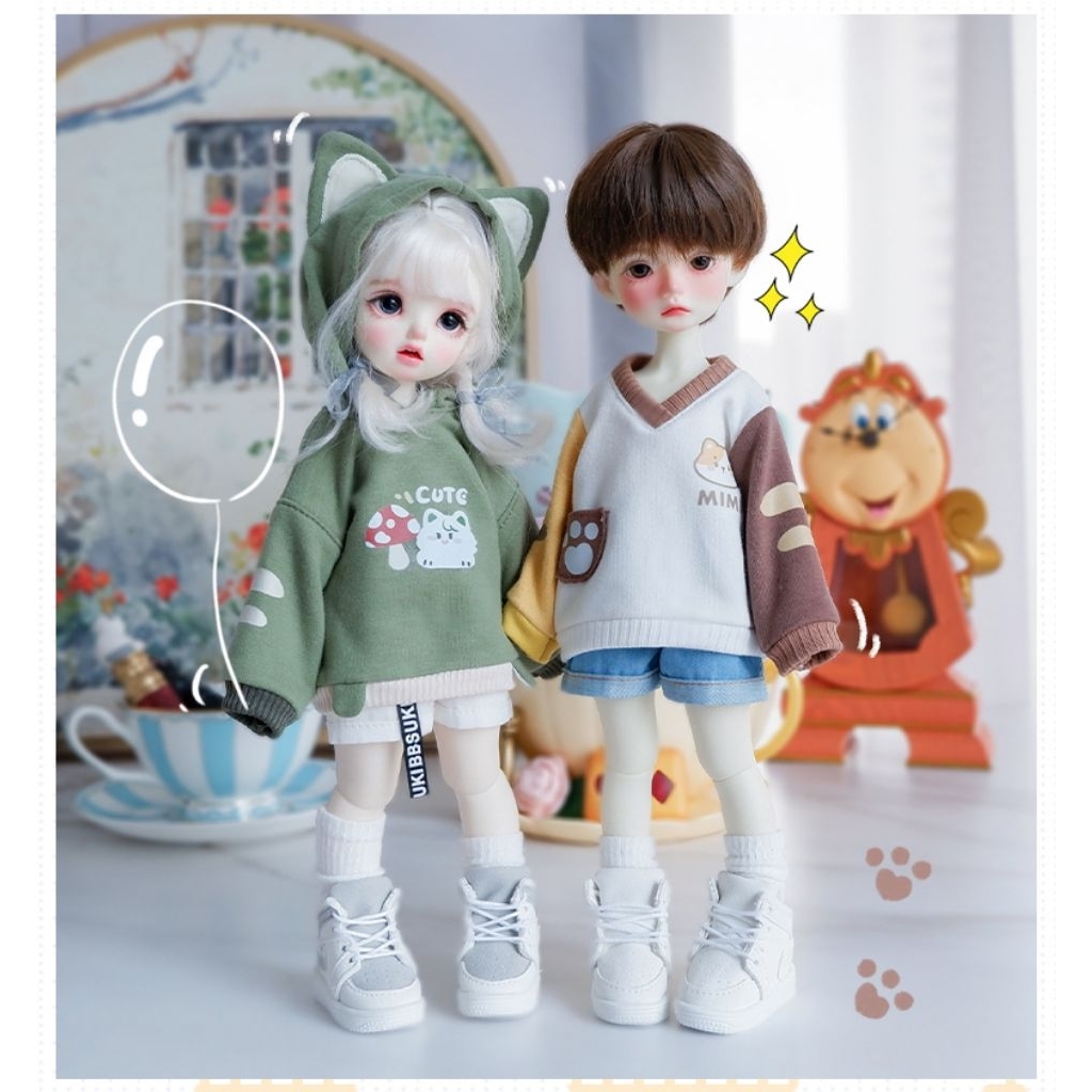 [[ พร้อมส่งในไทย ]]🦋ชุดเซ็ท bjd 1/6 | เด็กอ้วน | body big fig 😍