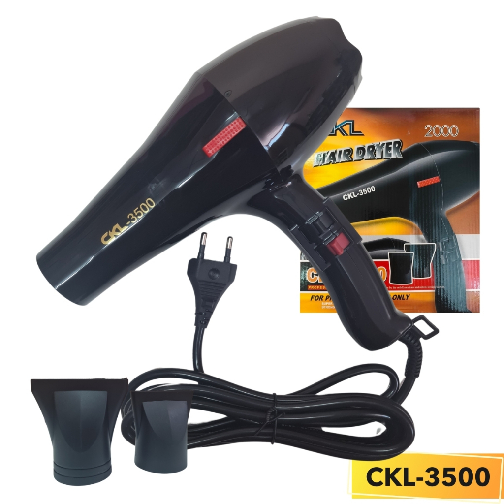 CKL ไดร์เป่าผม 1700 วัตต์ รุ่น CKL- 3500 ปรับแรงลมได้ 2 ระดับ ความร้อน 2 ระดับ (พร้อมหัวปรับ 2 แบบ) - รูปที่ 4
