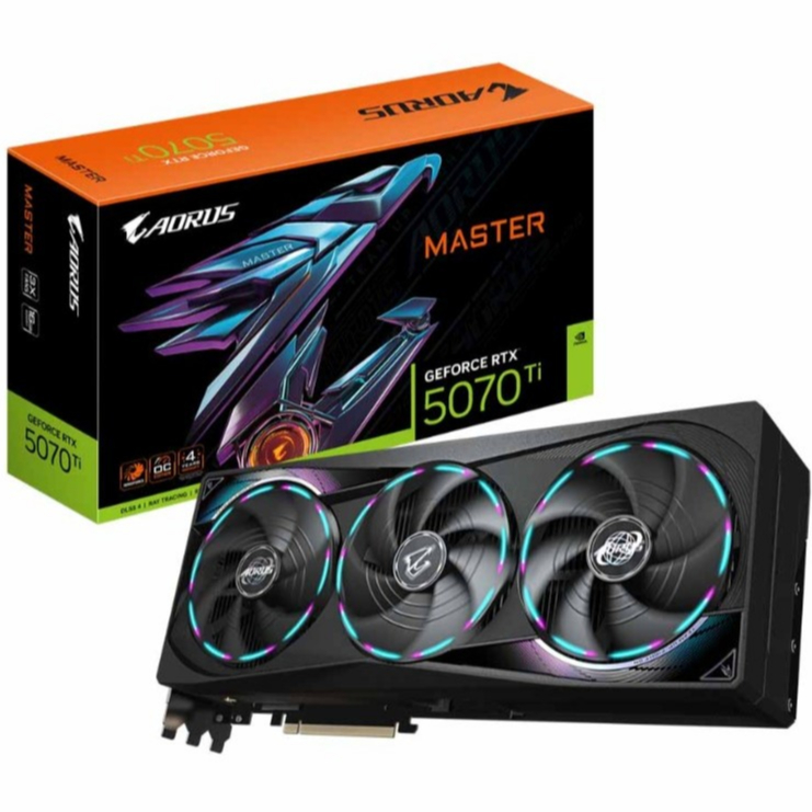 GIGABYTE RTX5070Ti AORUS MASTER 16GB GDDR7
