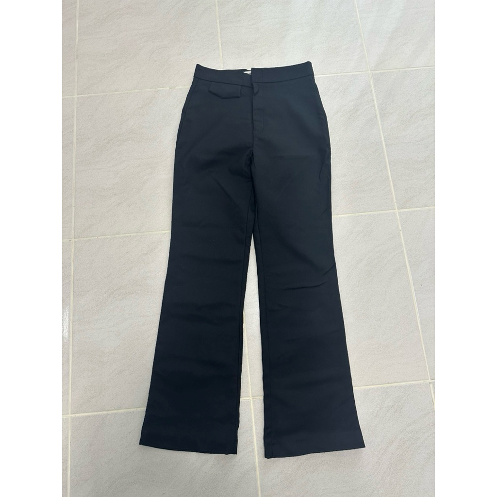 MONTIPA/ size S/MONTIPA/ size S/ black elastic flexible  Trousers with decorate Mini Pocket