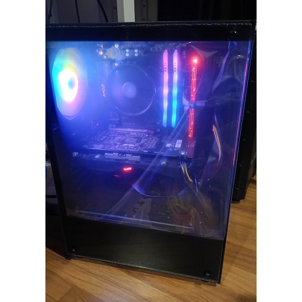 คอมพิวเตอร์ AMD Ryzen 5 5600 PC 16GB DDR4 500GB SSD Radeon RX 470 มือสองประกอบใหม่