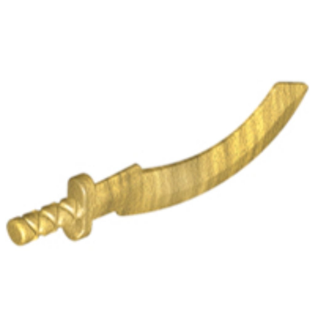 Part Lego 93247 Minifigure, Weapon Sword, Khopesh (Sickle Sword)