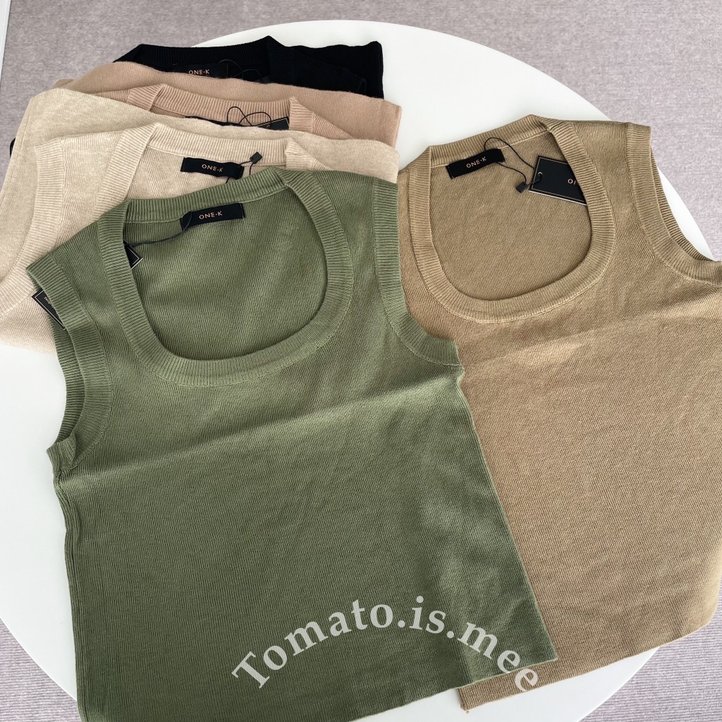 เสื้อกล้ามไหมพรมแขนกุด คอยู ทรงสวย ผ้าเนื้อนิ่ม ใส่สบายเว่อร์ สีเอิร์ธโทน มินิมอล พร้อมส่ง 9 สี !!! (104950) ราคา ถูกที่สุด ดีลบีเคเค แกลเลอรีภาพที่ 6