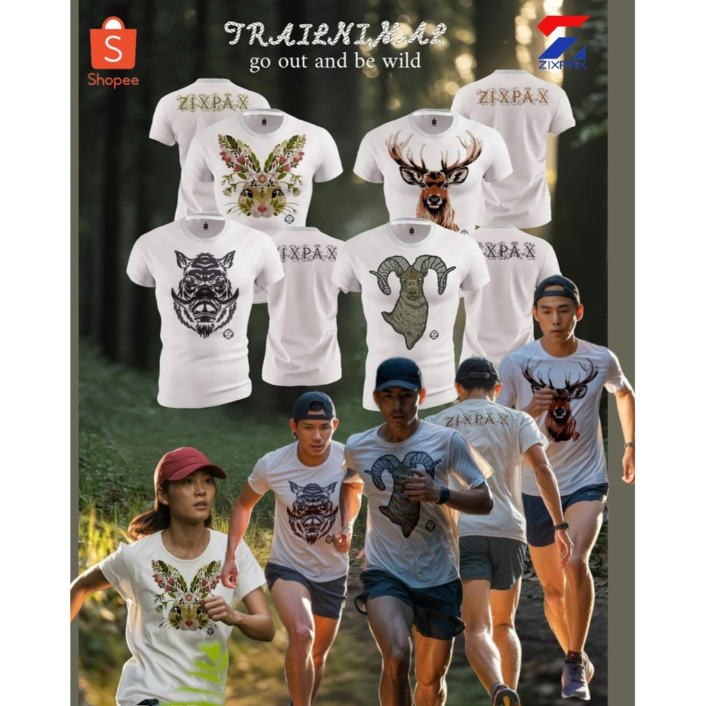 เสื้อวิ่ง รุ่น TRAILNIMAL #ZIXPAX
