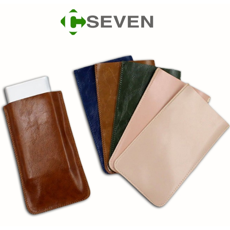 C-SEVEN ซองหนัง ใส่มือถือ โทรศัพท์ แบ็ตสำรอง ขนาด 5.7 - 6.7 นืิ้ว