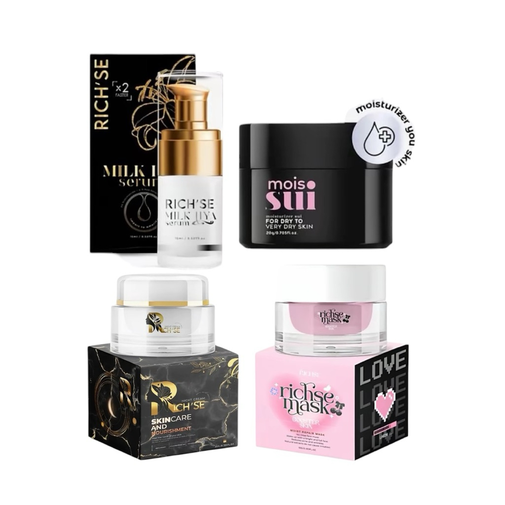 (ราคา1ชิ้น)ริชเซ่ ไนท์ครีม/มาร์ค/เซรั่ม/มอยส์ซาลาเปา  บำรุงผิวหน้า Rich’se ของแท้100% มีให้เลือก4ตัว