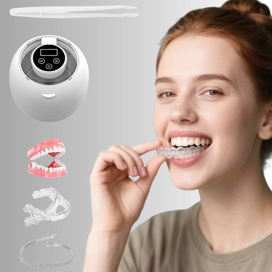 เครื่องล้างรีเทนเนอร์ เครื่องทำความสะอาดรีเทนเนอร์ ฟันปลอม เครื่องประดับ ด้วยคลื่นUltrasonic cleaner