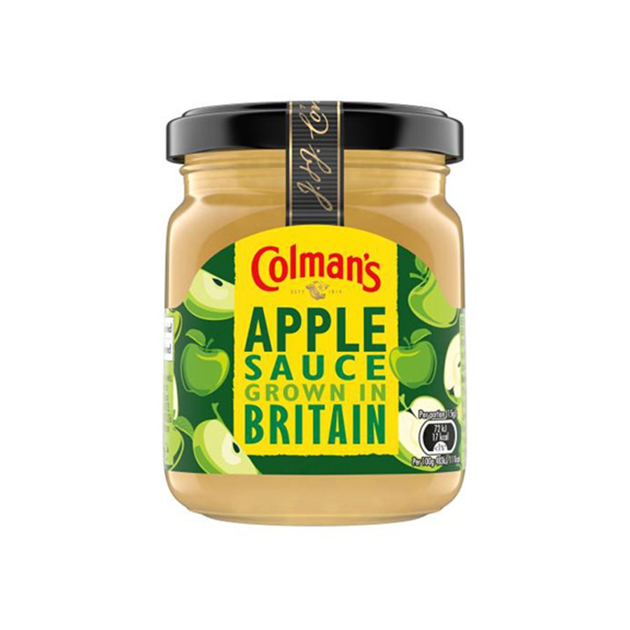Colman's - apple sauce 155g ซอสแอปเปิลเนื้อเนียน รสหวานอมเปรี้ยวกลมกล่อม ทานคู่กับหมูอบ ไส้กรอก หรือเนื้อย่าง EXP 07/26