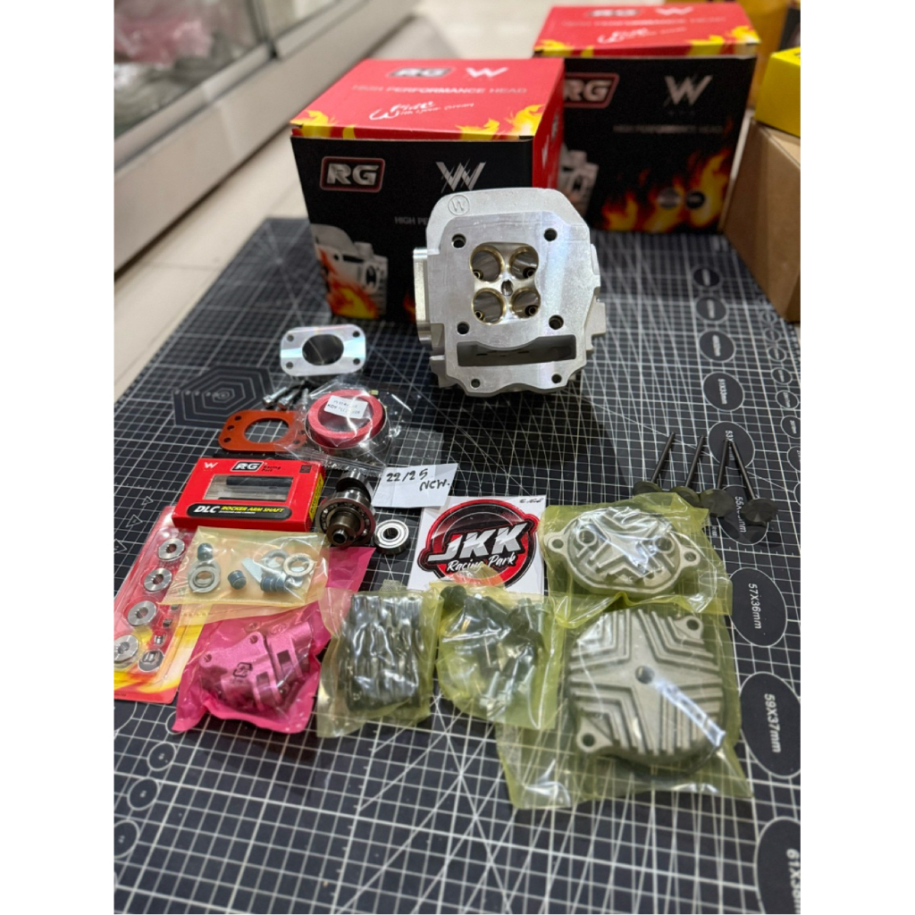 ฝาRG เวฟ125 4วาว ลูก66-70 ขนาดวาว25-22 V3. งานฝาตัวใหม่  ใส่ได้เลยงานดีรับประกันคุณภาพ พร้อมแคมแต่งต