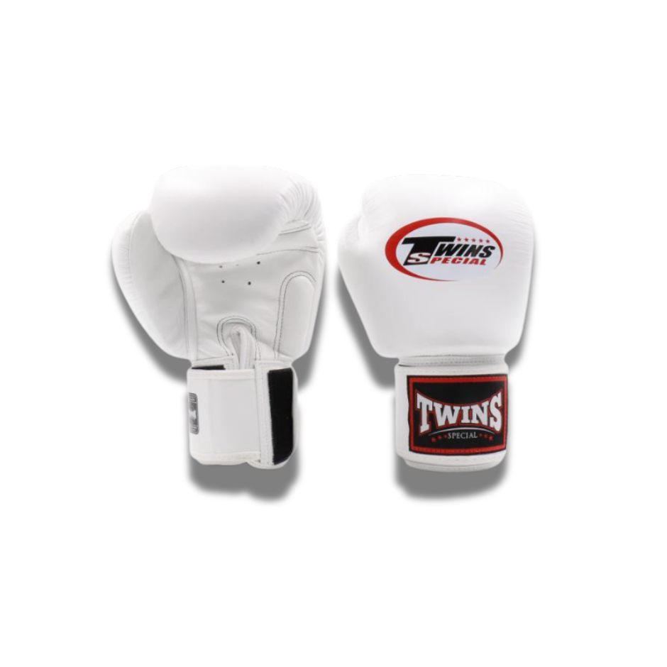 Twins Special BGVL3 Velcro Boxing Gloves White
