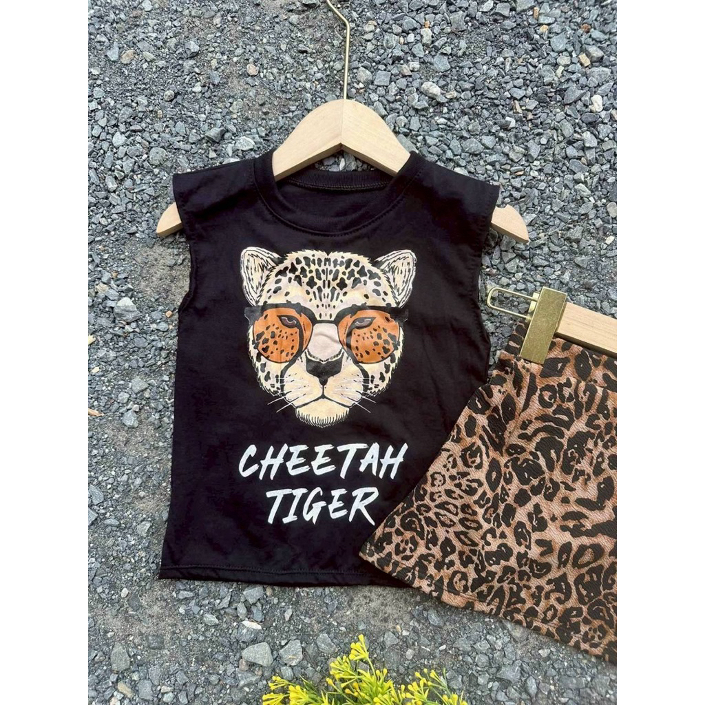 🐅🐅แม่เสือสาว นัยตาสวย👁️ ชุดเซทลายเสือแฟชั่นเด็กแซ่บๆพร้อมส่งจ้า🌶️🌶️ #แฟชั่นเด็ก #fs - รูปที่ 4