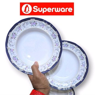 ชุดจานทรงลึก 9 นิ้ว 6 ใบ ลายลิตเติ้ลบูเก้ จานข้าว ซุปเปอร์แว…