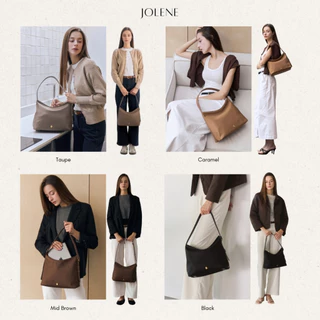 JOLENE โจลีน Hobo bag กระเป๋าโฮโบ มีสายต่อ สะพายCrossbody ผ้าพรีเมียมไนลอน สายหนังแท้ MONOMEBKK