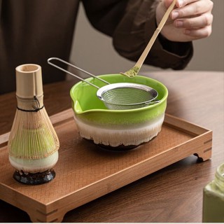 KK ชุดชงชา ชุดชามมัทฉะ  5 ชิ้น ชุดชงชาญี่ปุ่น ไม้ไผ่ ช้อน ma…