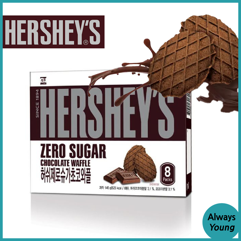 (8 แพ็ค) HERSHEY'S Zero Sugar Choco Waffle 8ea 146g