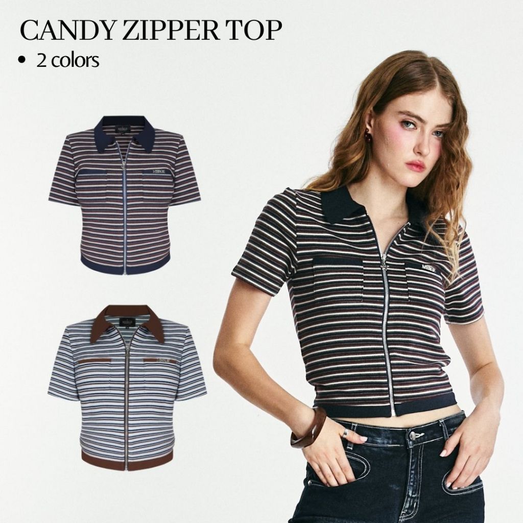 Merge Official - Candy Zipper Top (พร้อมส่ง)