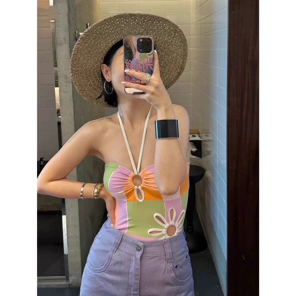 mookrinstyleพร้อมส่งทันที ชุดว่ายน้ำบอดี้สูทแบบสวมใส่ รูปที่ 6