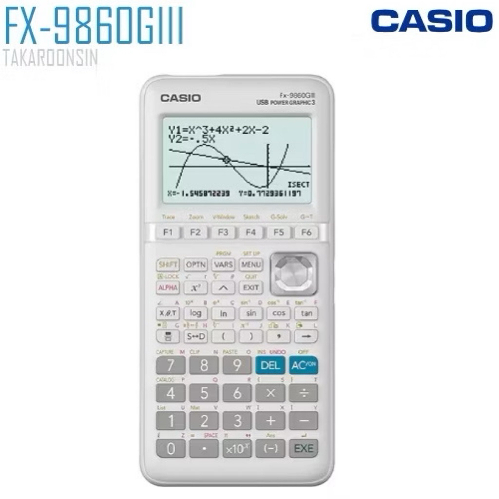 Casio FX-9860G IIIเครื่องคิดเลขวิทยาศาสตร์รุ่นใหม่ ของแท้ รับประกัน 2 ปี fx-9860GII SD เลิกผบิตแล้ว 