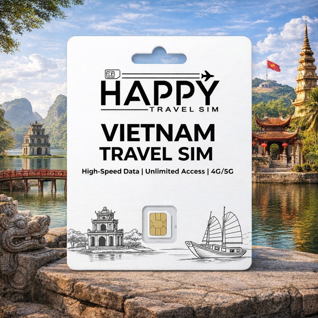 ซิมการ์ดท่องเที่ยวเวียดนาม Vietnam Travel Sim Card