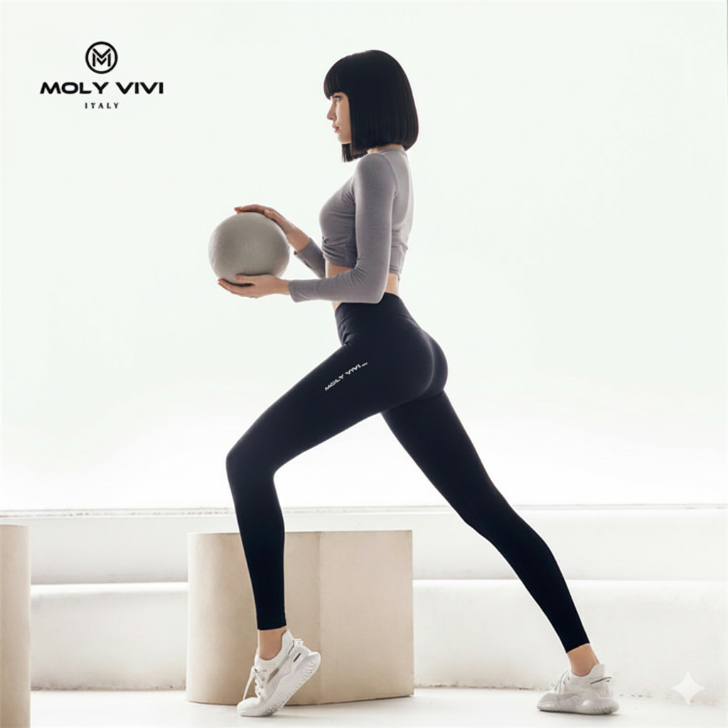 กางเกงออกกำลังกาย Molyvivi G2  Black + Molyvivi Sport Bra  Size  M มีให้เลือก 2 สี