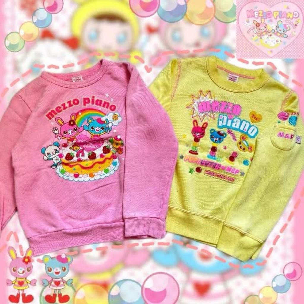 🍒พร้อมส่ง🍒เสื้อผ้าเด็กแบรนด์ญี่ปุ่น🇯🇵Mezzo piano MikiHouse Pingu Familiar Angel blue