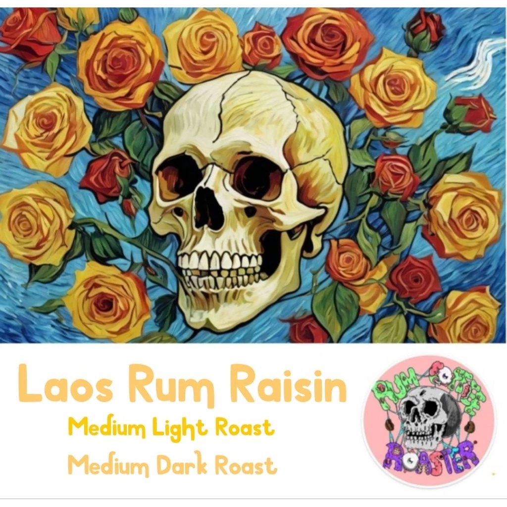 เมล็ดกาแฟอาราบีก้าคั่วกลางเข้ม Rum Rasin 250กรัม