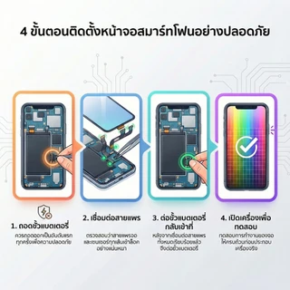 TM หน้าจอมือถือ สำหรับ iPhone งานเกรด Premium