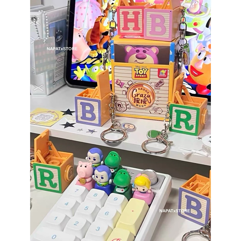 🚀พร้อมส่ง(สุ่ม/เช็คการ์ด)🦖 กล่องสุ่มคีย์แคป Toy Story | คีย์แคปทอยสตอรี่ Toy Story Crazy Keycap ลิขสิทธิ์แท้💗 thumbnail 8