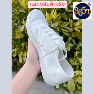 รองเท้านักเรียนชาย ผ้าใบโลว์คัท สีดำ ใส่เรียน ใส่สอบ ทรงสุภาพ เบา ระบายอากาศ