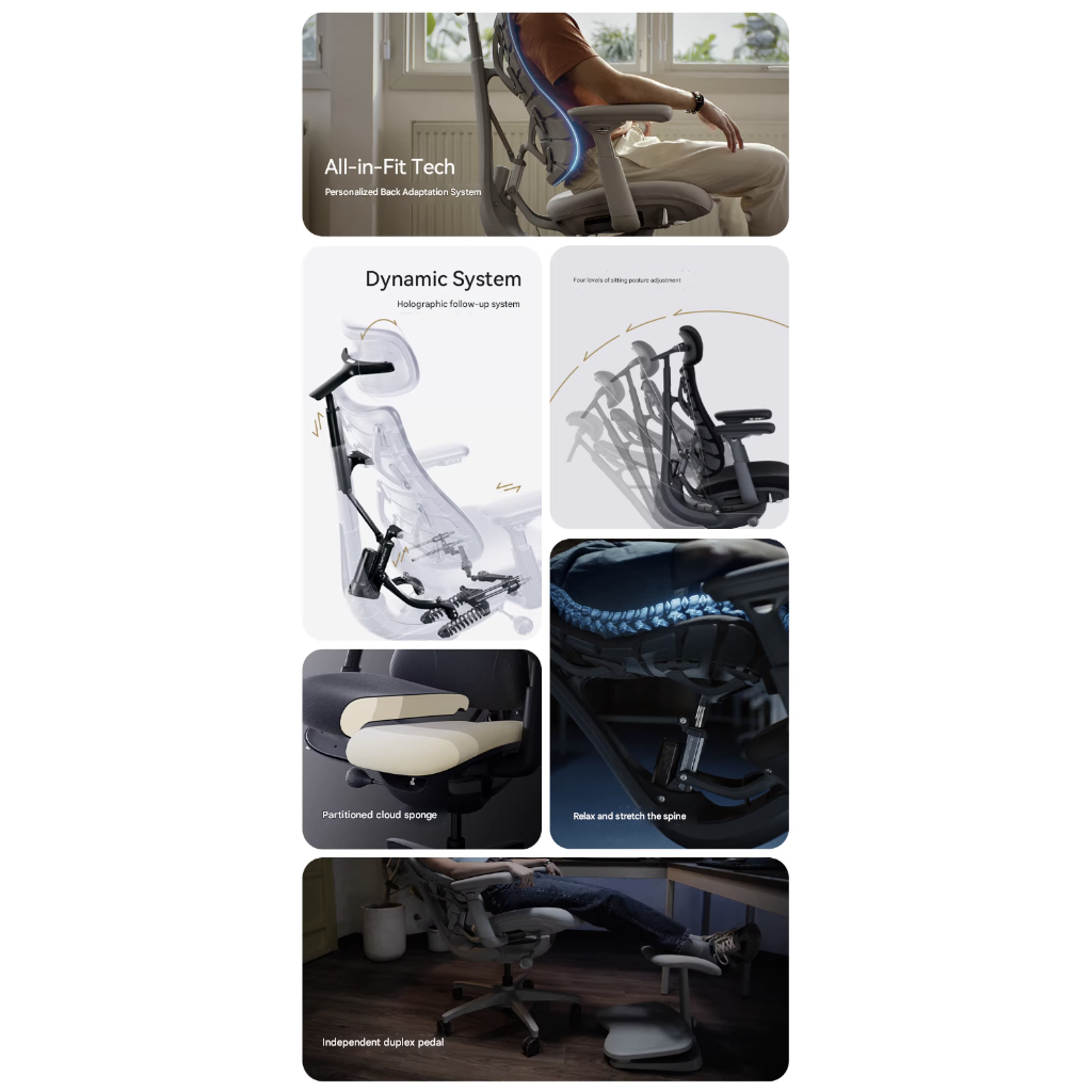 Ergonomic Chair LiberNovo Omni Dynamic ออกแบบตามหลักสรีรศาสตร์ เก้าอี้คอมพิวเตอร์ เก้าอี้สำนักงาน เก้าอี้เกมมิ่ง รูปที่ 2