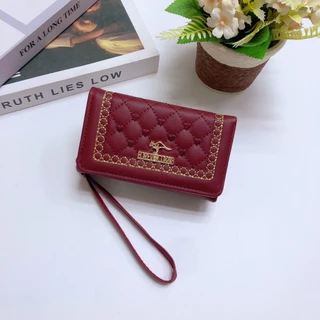 BM105#กระเป๋าสตางค์3พับใบกลาง น่ารัก👛👛 ช่องซิป 1 ช่อง ️ช่องใส่บัตร 8 ช่อง ️ใส่แบงค์เต็มใบได้