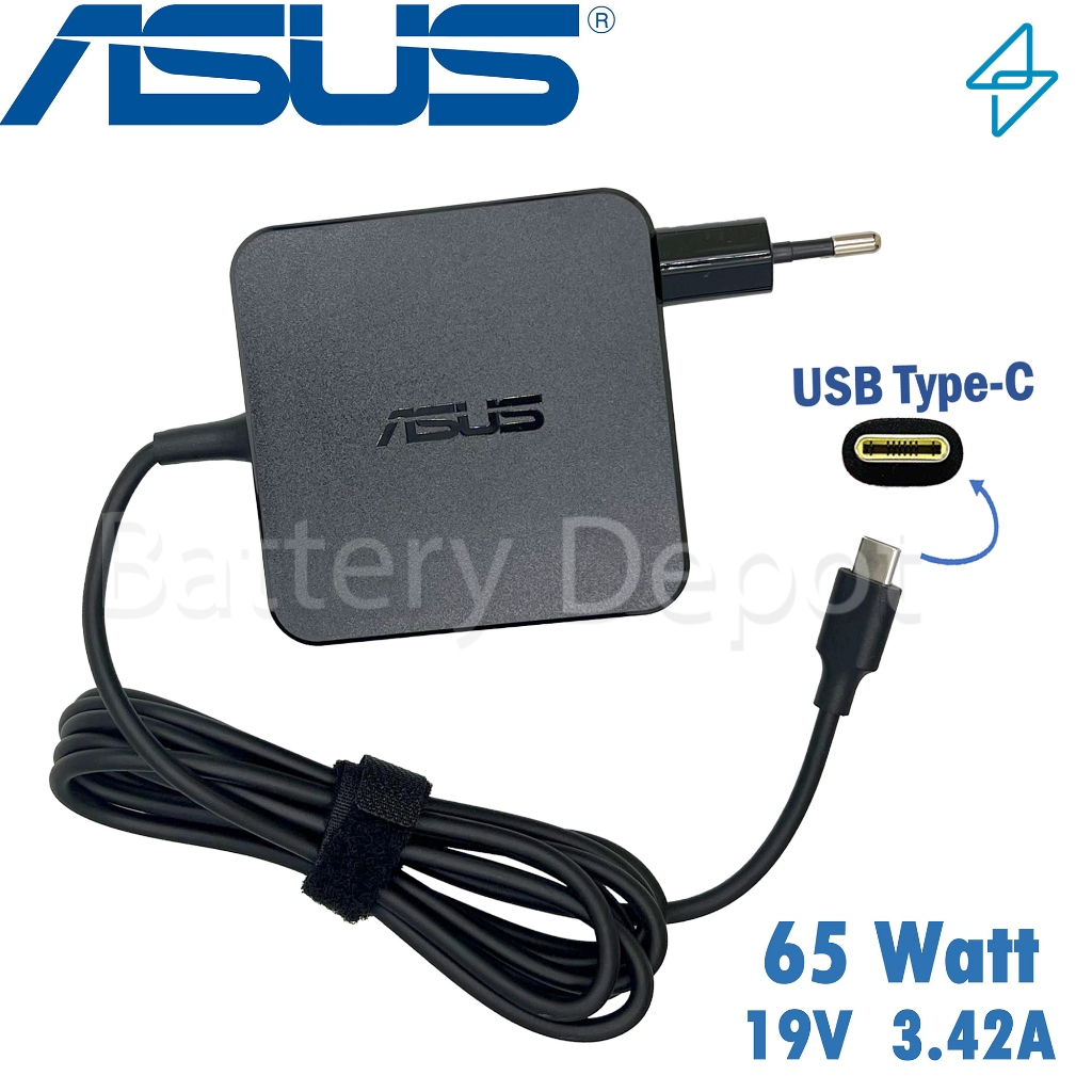 Asus Adapter ของแท้ (สำหรับ Asus Vivobook S16 S3607VA, S3607CA) 65W Type-C สายชาร์จ Asus