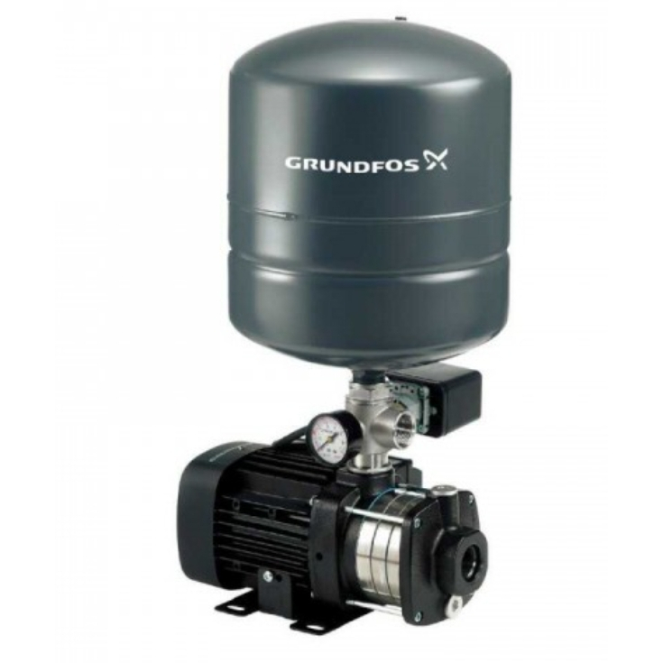 GRUNDFOS ปั๊มนํ้าแรงดันสูงหลายใบพัดระบบบูสเตอร์ รุ่น CMB 3-37 PT   มอเตอร์มีชุดป้องกันมอเตอร์ไหม้ไว้