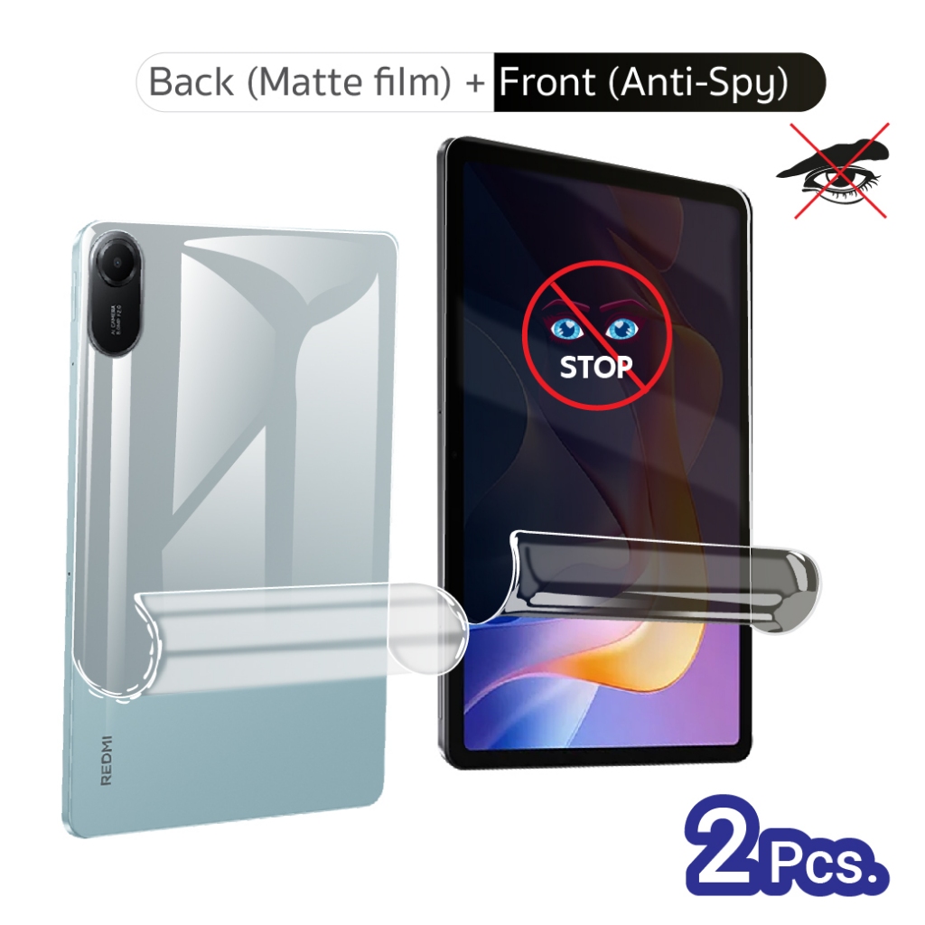 ฟิล์มไฮโดรเจล หน้า-หลัง สำหรับ เรดมี่ แพด 2  Use For Redmi Pad 2 11.0 (2025)  Hydrogel Film  front-back ราคา ถูกที่สุด ดีลบีเคเค แกลเลอรีภาพที่ 8