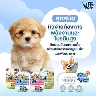 [12,48 ซอง] Felina Canino VIF อาหารเปียกสุนัข เกรดพรีเมี่ยม สำหรับสุนัขทุกวัย ขนาด 75 กรัม