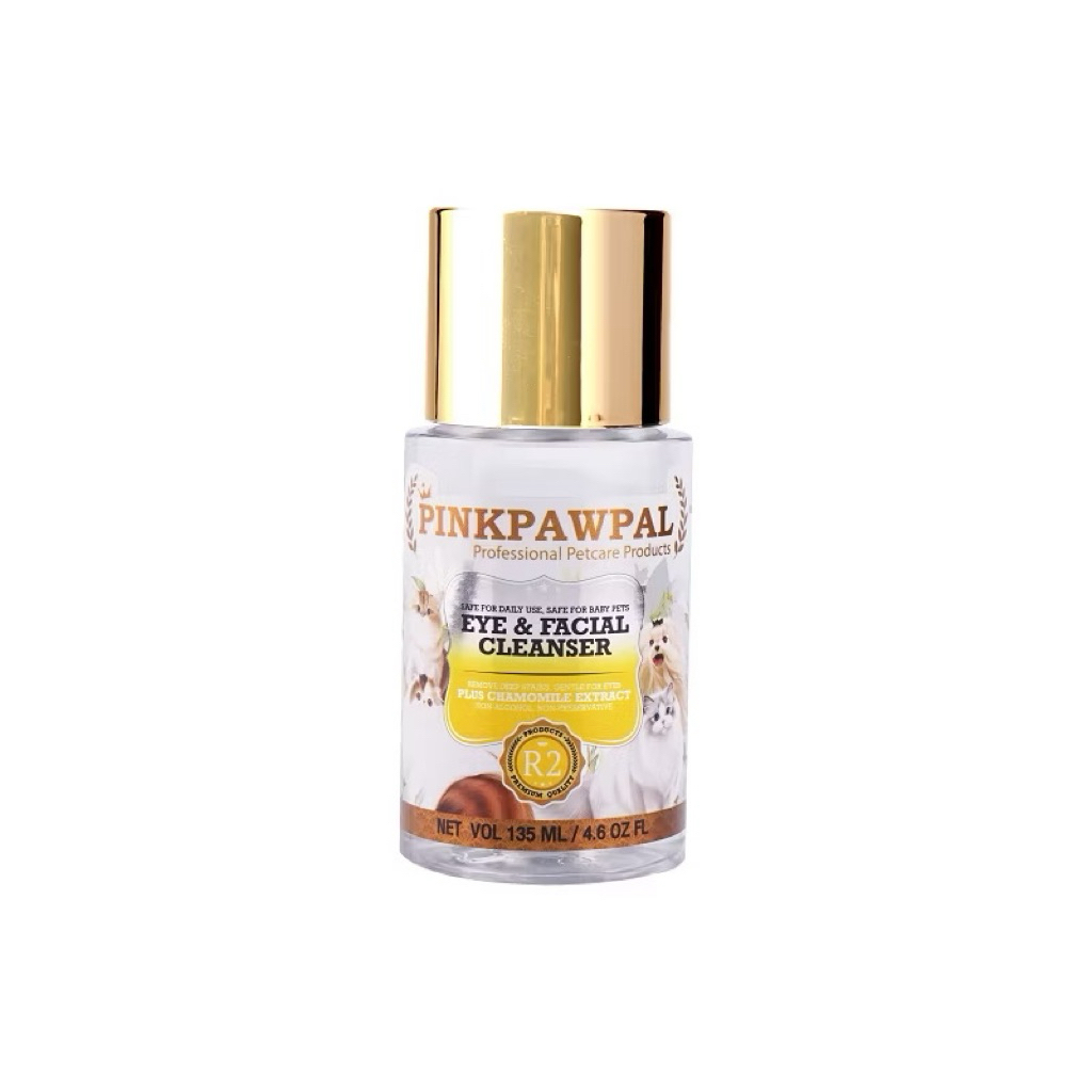 Pinkpawpal Eye & Facial Cleansing โทนเนอร์ขจัดคราบน้ำตาสัตว์ แก้ตาเหลือง เช็ดตาสัตว์เลี้ยง ส่วนผสมธรรมชาติ ขนาด135-520ML ราคาถูก Shopee Lazada