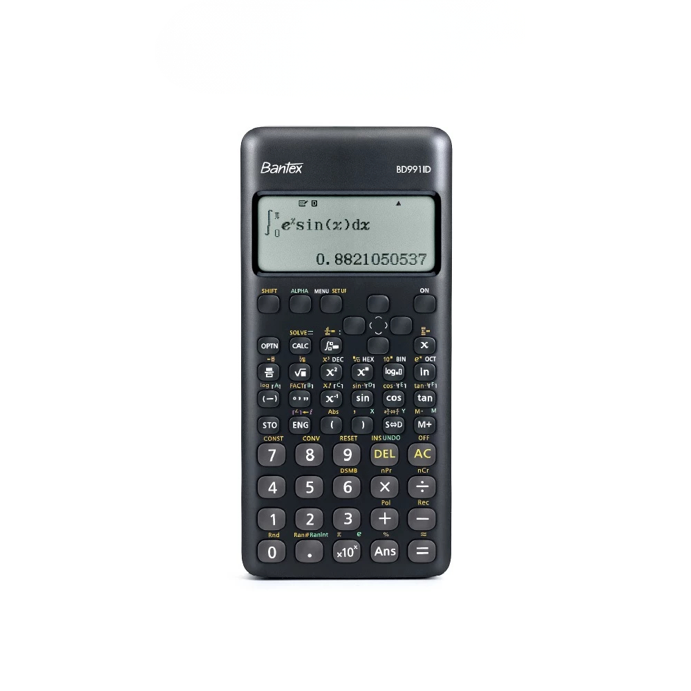 Bantex เครื่องคิดเลข เครื่องคิดเลขวิทยาศาสตร์ 240 ฟังก์ชัน ฝาปิดแม่เหล็ก สําหรับนักเรียนสํานักงาน Ca
