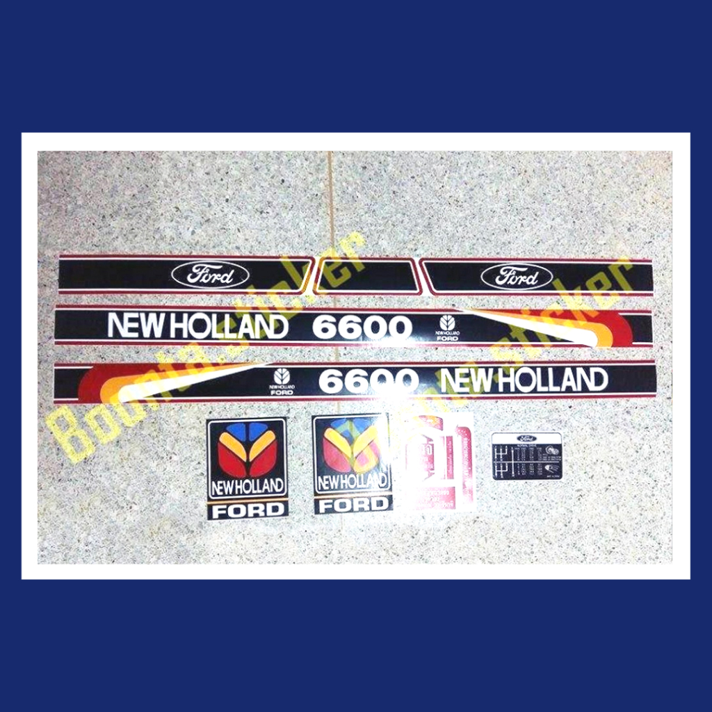 🚜 สติ๊กเกอร์ติดรถไถฟอร์ดรุ่น 6600 งานสกรีน/สีสวย/ติดทน/งานละเอียด 🚜