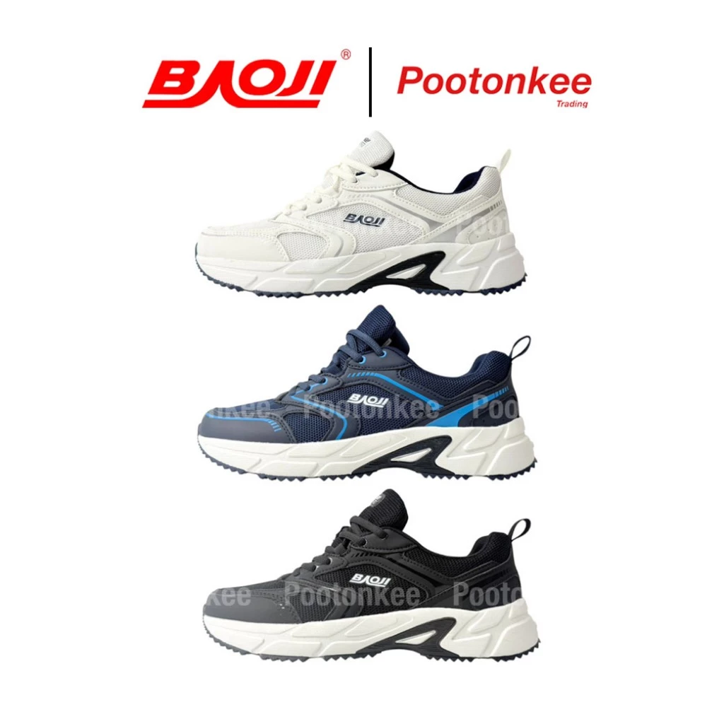 Baoji BJM 703 RUNNING รองเท้าผ้าใบบาโอจิ รองเท้าวิ่งผู้ชาย ไซส์ 41-45