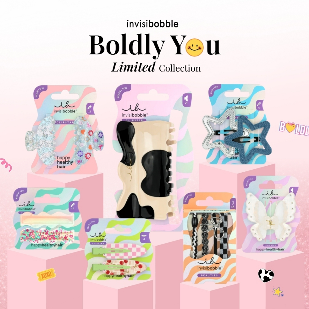 invisibobble กิ๊บหนีบผม ยางรัดผม คอลเลคชั่น Boldly You Limited Collection