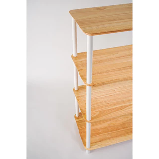 THEWOOD 'S TALE ชั้นวางของ 3-LAYER SHELF ประกอบง่าย ผลิตจากไม้ธรรมชาติ เหมาะสำหรับวางของอเนกประสงค์