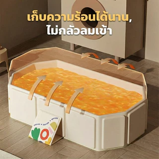 อ่างอาบน้ำเด็กพับเก็บได้! ประหยัดพื้นที่ กันลื่น ปลอดภัย สำหรับทารกแรกเกิด ใช้งานง่ายด้วยการสนับสนุนที่มั่นคง